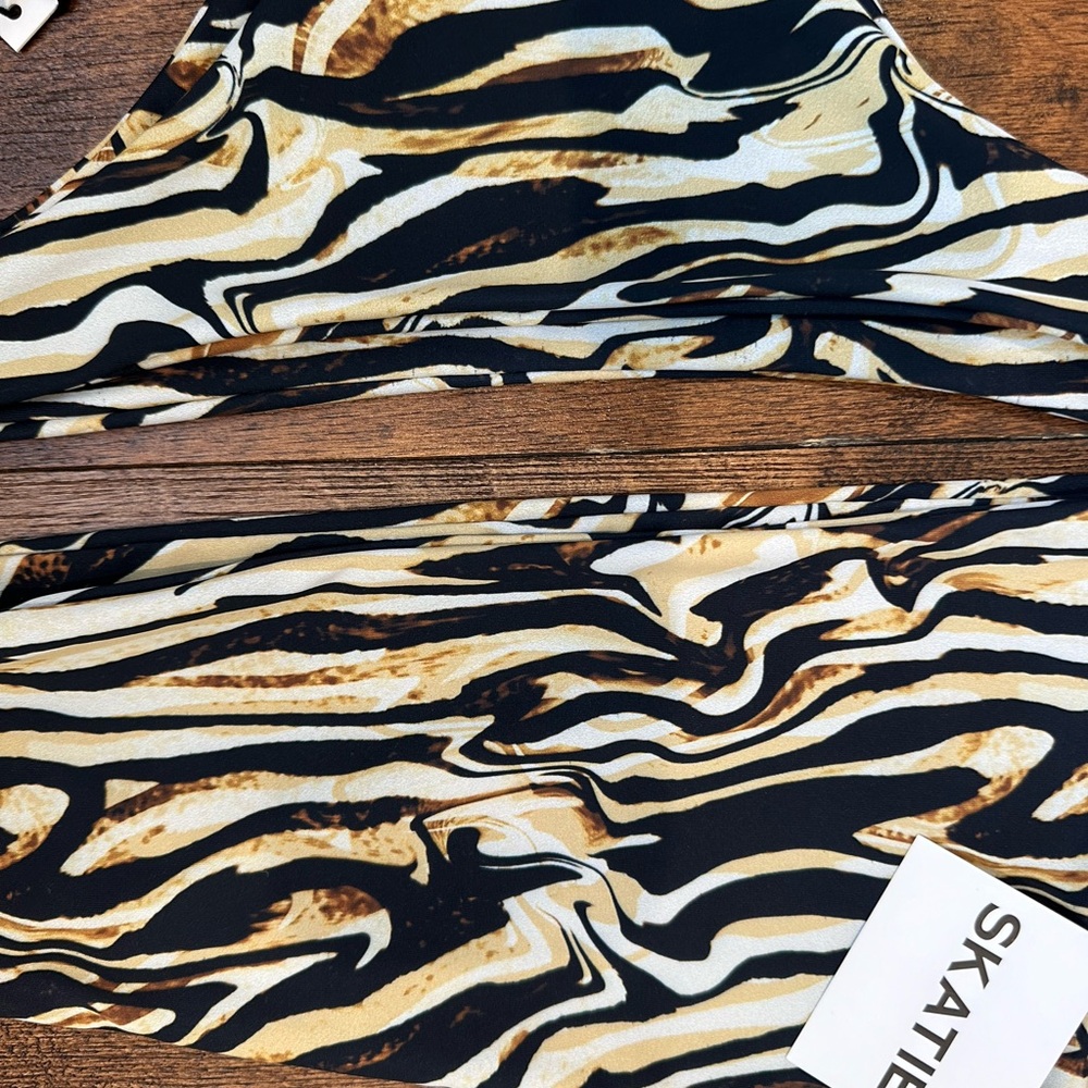 Skatie Black and Gold Swirl Bikini - Picture 2 of 6